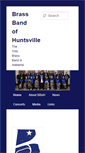 Mobile Screenshot of brassbandofhuntsville.com