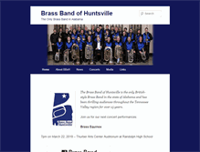 Tablet Screenshot of brassbandofhuntsville.com